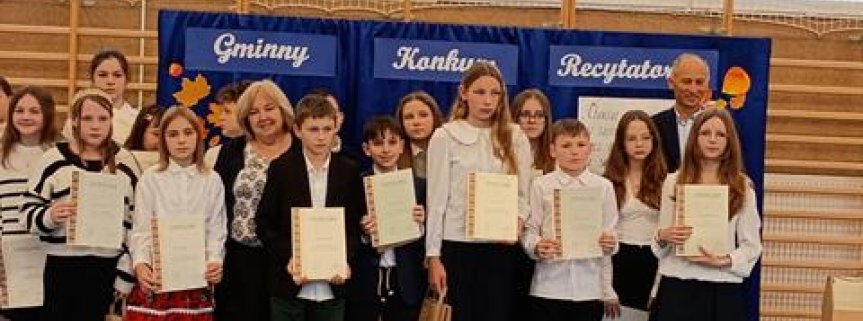 II etap Gminnego Konkursu Recytatorskiego "Antoni Słonimski - patron roku 2025".